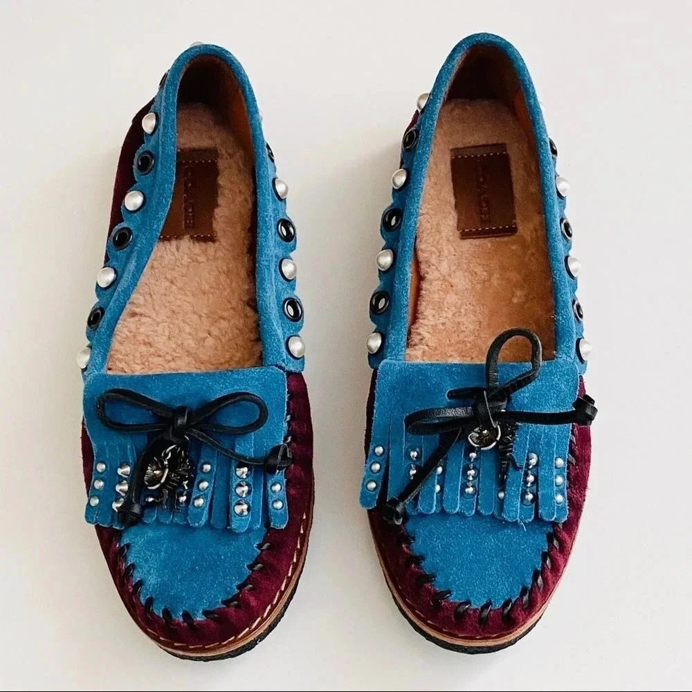 NWOT Coach Rexy Roccasins Slip On Moccasins